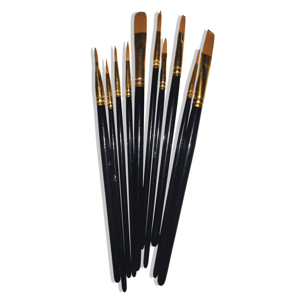 Black Wooden Miniature Artist Paint Brushes Set, For Painting at Rs 900/set  in Jaipur